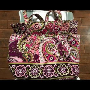 Vera Bradley tote in Very Berry Paisley